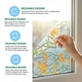 thumbnail image 3 of Unique Bargains Static Cling Floral 3D Prism Window Privacy Film Yellow 39.4" x 23.6", 3 of 8