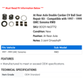 thumbnail image 2 of At Rear Axle Double Cardan CV Ball Seat Repair Kit - Compatible with 1997 - 1999 GMC Sonoma RWD 1998, 2 of 2