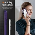 thumbnail image 7 of for Samsung Galaxy S25+ Case Clear, [Wireless Charging][Anti-Yellowing][Military-Grade Protection] Hybrid Clear Back Shockproof Slim Magnetic Phone Case for Samsung Galaxy S25+,Purple, 7 of 7