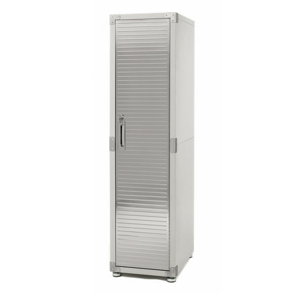 Seville Classics UltraHD Locker Storage Cabinet, 18" W x 24" D x 72" H, Granite Gray