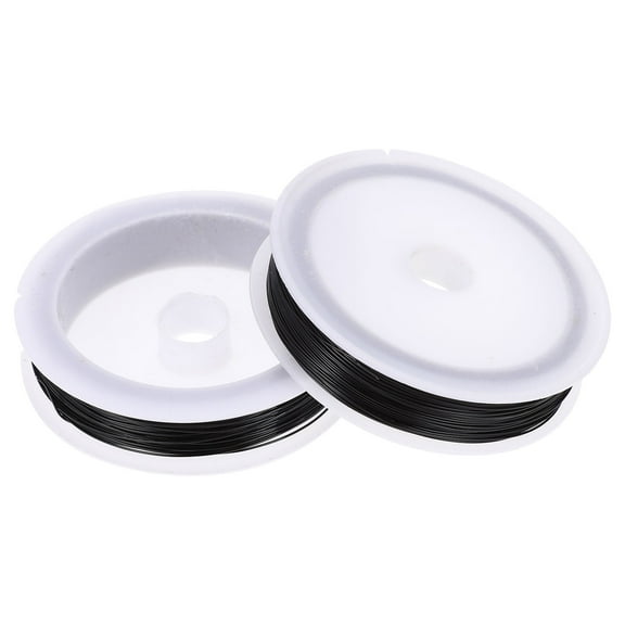 ORDDIART 2 Rolls Floristry Wires Black Colored Iron for Floral Arrangements