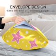 thumbnail image 4 of Yayeee Pillowcase Queen Size Set of 2 Satin Wrinkle Resistant Pillow Case, Big Pink Stars Pattern, 4 of 7