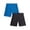 Black/French Blue, variant on Boys Athletic Shorts - 2 Pack Performance Mesh Jersey Gym Shorts with Elastic Waistband (8-16)