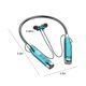 thumbnail image 3 of Auriculares inalámbricos de cuello colgante Bluetooth: auriculares inalámbricos deportivos con super espera, pantalla de potencia, graves pesados, larga duración de la batería - Verde, 3 of 8