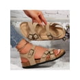 thumbnail image 4 of Women's Adjustable Buckle Sandals - Comfy Footbed Slides for Outdoor Durable Activities, 4 of 7