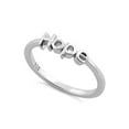 thumbnail image 1 of 925 Sterling Silver Oxidized Platinum Plated Hope Women Ring, 1 of 2