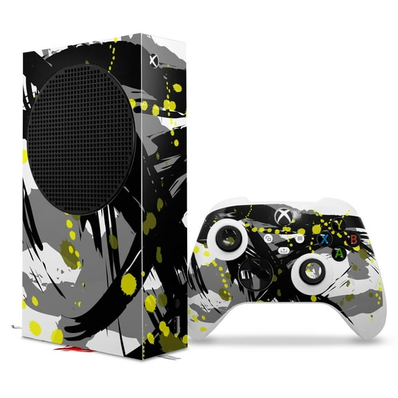 WraptorSkinz Skin Wrap compatible with the 2020 XBOX Series S Console and Controller Abstract 02 Yellow (XBOX NOT INCLUDED)