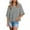 Gray, variant on tklpehg 3/4 Sleeve Tops for Women Loose Fit Lightweight Blouse Leisure 3/4 Sleeve T Shirts Crew Neck Tops Basic Plain Colored Fashion Summer Tops Dark Blue 8(L)