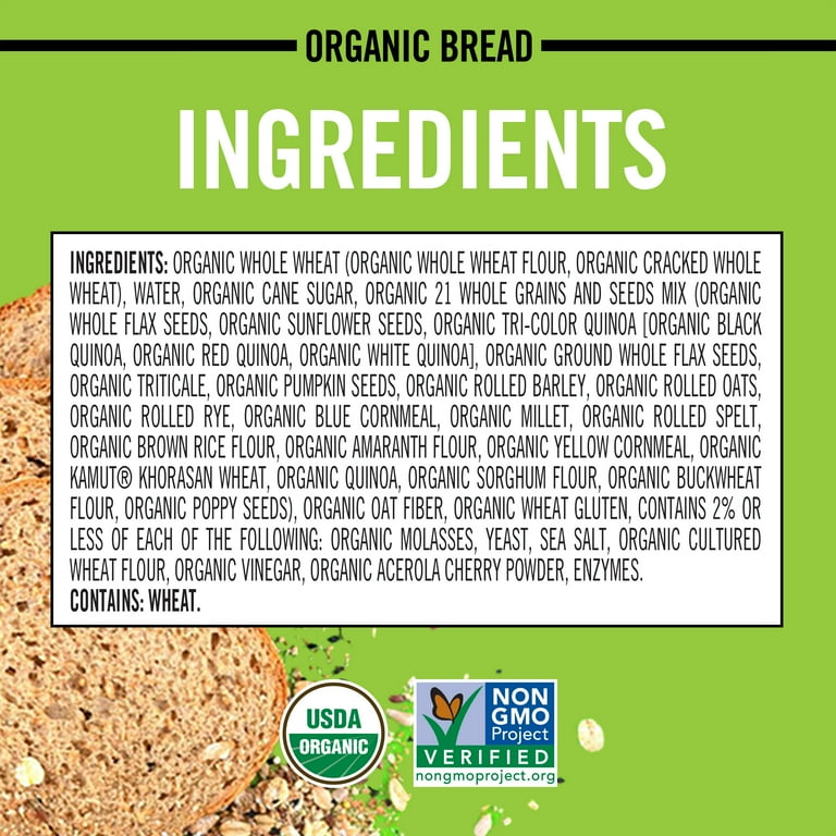 Dave's Killer Bread 21 Whole Grains and Seeds Thin-Sliced Organic Bread Loaf, 20.5 oz