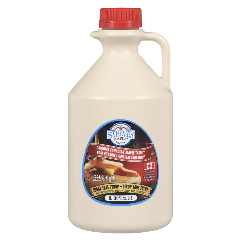 Steeves Maples - 1L Sirop sans sucre goût d'érable - 0 calorie par portion - 1 unité 1L SM SF Érable