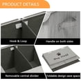 thumbnail image 4 of Caja de almacenamiento de juguetes para perros Morezi Bamboo Grey Lino-Algodón, 4 of 7