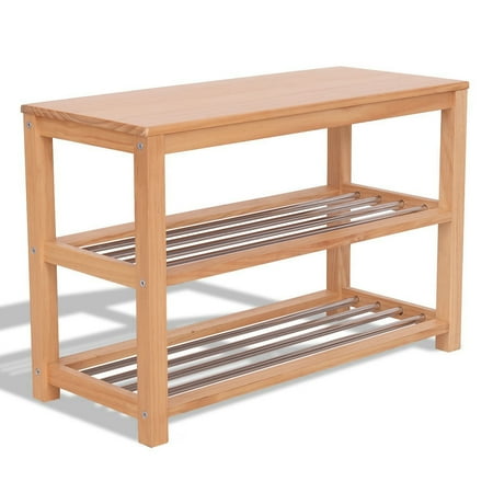 shoe rack bench wooden tier storage chair boot racks seat dialog displays option button additional opens zoom