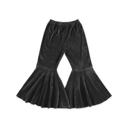

Musuos Kids Baby Girl Velvet Bell-Bottoms Pants Fall Ruffle Flare Pant Trousers Leggings Clothes