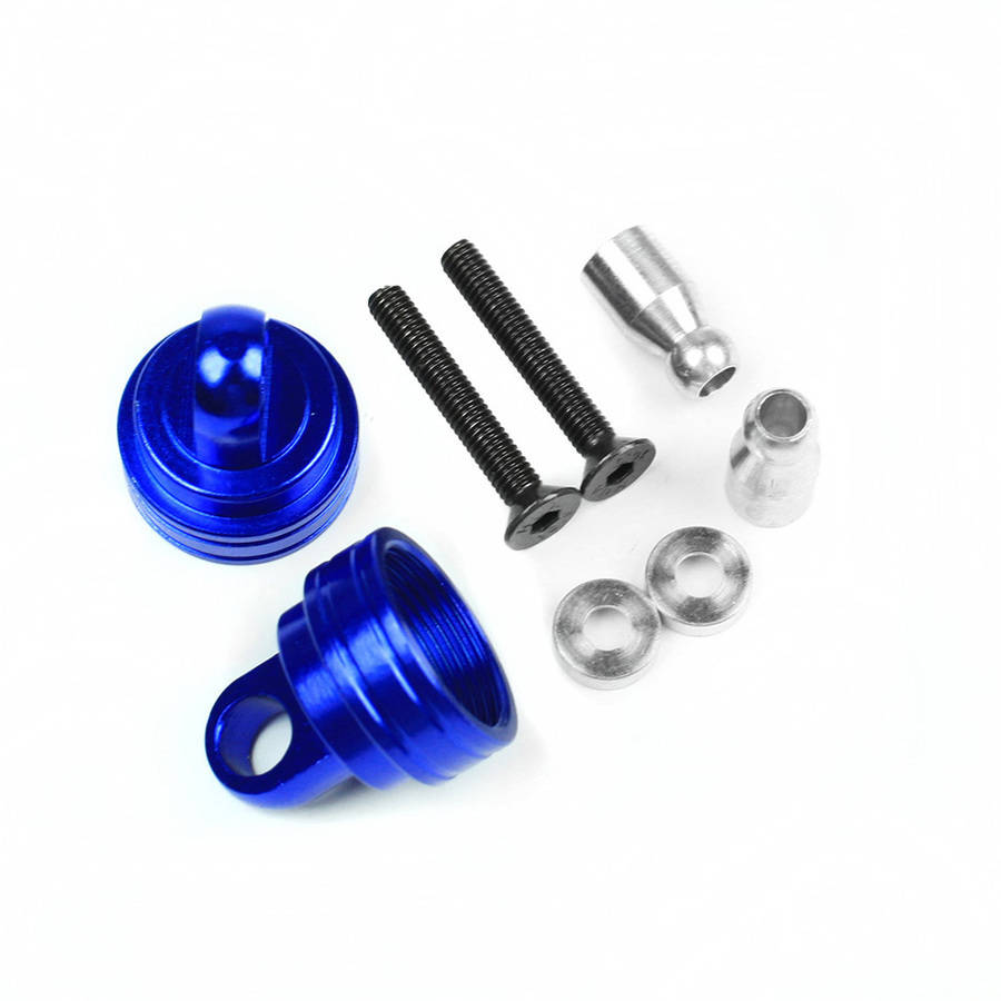 Atomik Alloy Ultra Shock Caps Traxxas Slash 2WD, 110, Blue