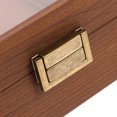 thumbnail image 3 of Miangastore Wood Watch Storage Case Vintage Watch Display Box Portable 3-slots Watch Box with Lid, 3 of 8