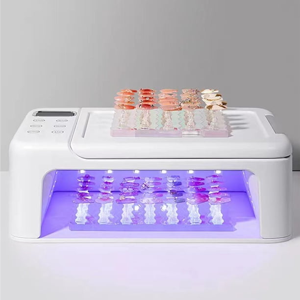 Secador de Uñas UV ANGGREK 63 Chips de Lámpara Base Extraíble 288 W Pantalla LED