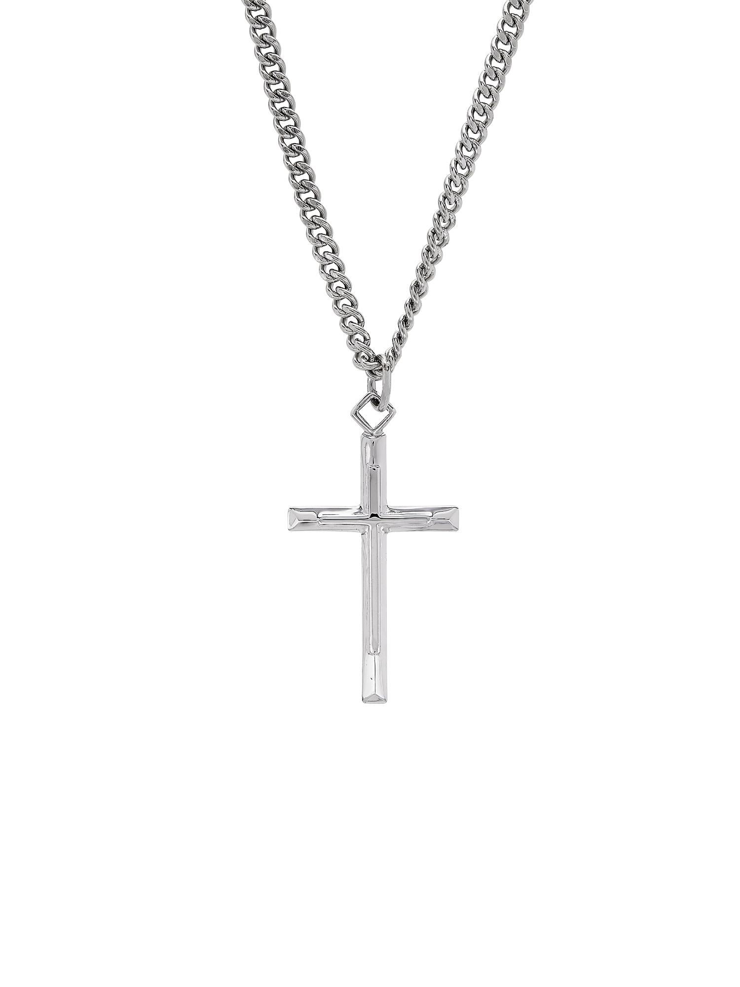 Details about   925 Sterling Silver Cross Medal Cubic Zirconia Pendant Necklace for Girls 18" 