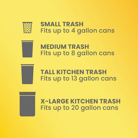 Glad ForceFlex Tall Kitchen Drawstring Trash Bags, 13 Gallon, Gain Lemon Zest, 40 Count