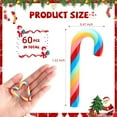 thumbnail image 2 of Scheam Mixcolor Canes Christmas Ornaments 60 Pcs Handmade Fake Candy Polymer Clay Cane Craft 1.2" Mini Christmas DIY Decorations for Home Holiday Xmas Tree Hanging, 2 of 7