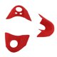 thumbnail image 5 of Embellecedor de Cubierta de Marco de Volante de Ante de Coche para Mini F54 F55 F56 F57 F60, Cubiertas de embellecedores de Volante, reemplazo de decoración Interior(Rojo), 5 of 5