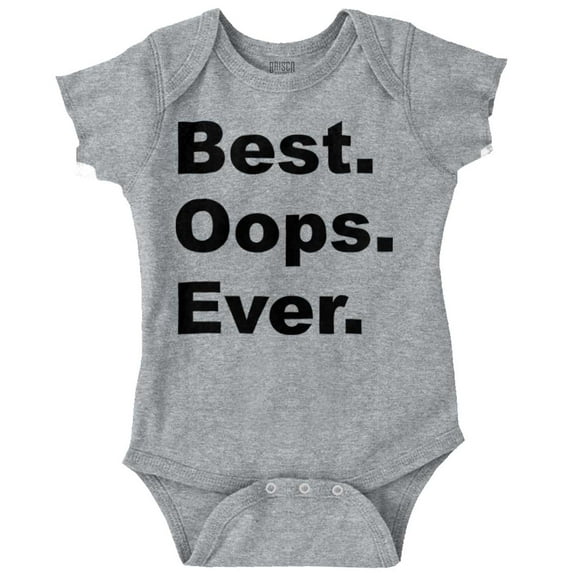 Best Oops Ever Cute Surprise Babies Romper Boys or Girls Infant Baby Brisco Brands 12M