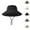 Black, variant on Women's Wide Brim Straw Bucket Hat - UPF 50+ Summer Garden Hat Trendy Bucket Hats For Men Women Unisex Casual Outdoor Summer Sun Hat Adjustable Drawstring Breathable Lightweight Comfortable