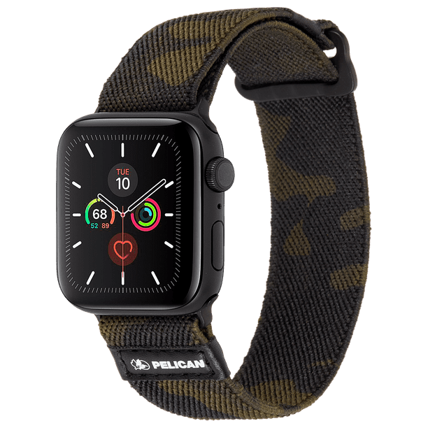 Pelican - PROTECTOR Series - Watch Band for Apple Watch Series 1/2/3/4/5 -  38-40mm - Camo Green