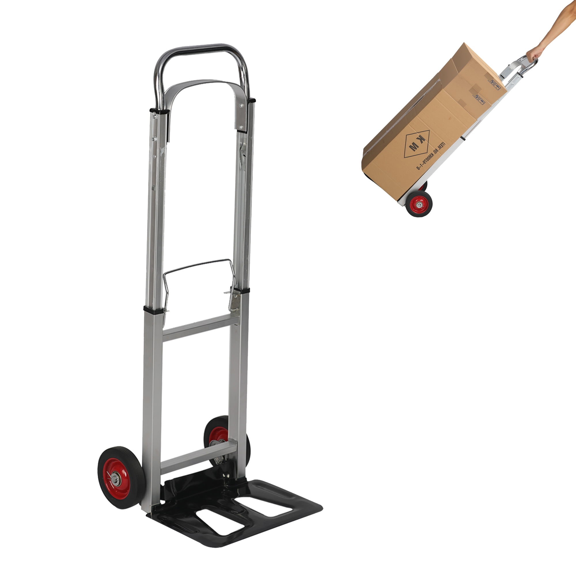 Lightweight Iron Cart Portable & Sturdy 2 Wheels Folding Hand Truck Dolly Lightweight Iron Cart Portable & Sturdy 2 Wheels Folding Hand Truck Dolly