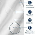 thumbnail image 5 of Delara Organic Cotton Bath Sheet 36"x70" Pack of 4, 650 GSM Plush Soft Quick-Dry Ultra-Absorbent Towels, GOTS & OEKO-TEX Certified, White, 5 of 8
