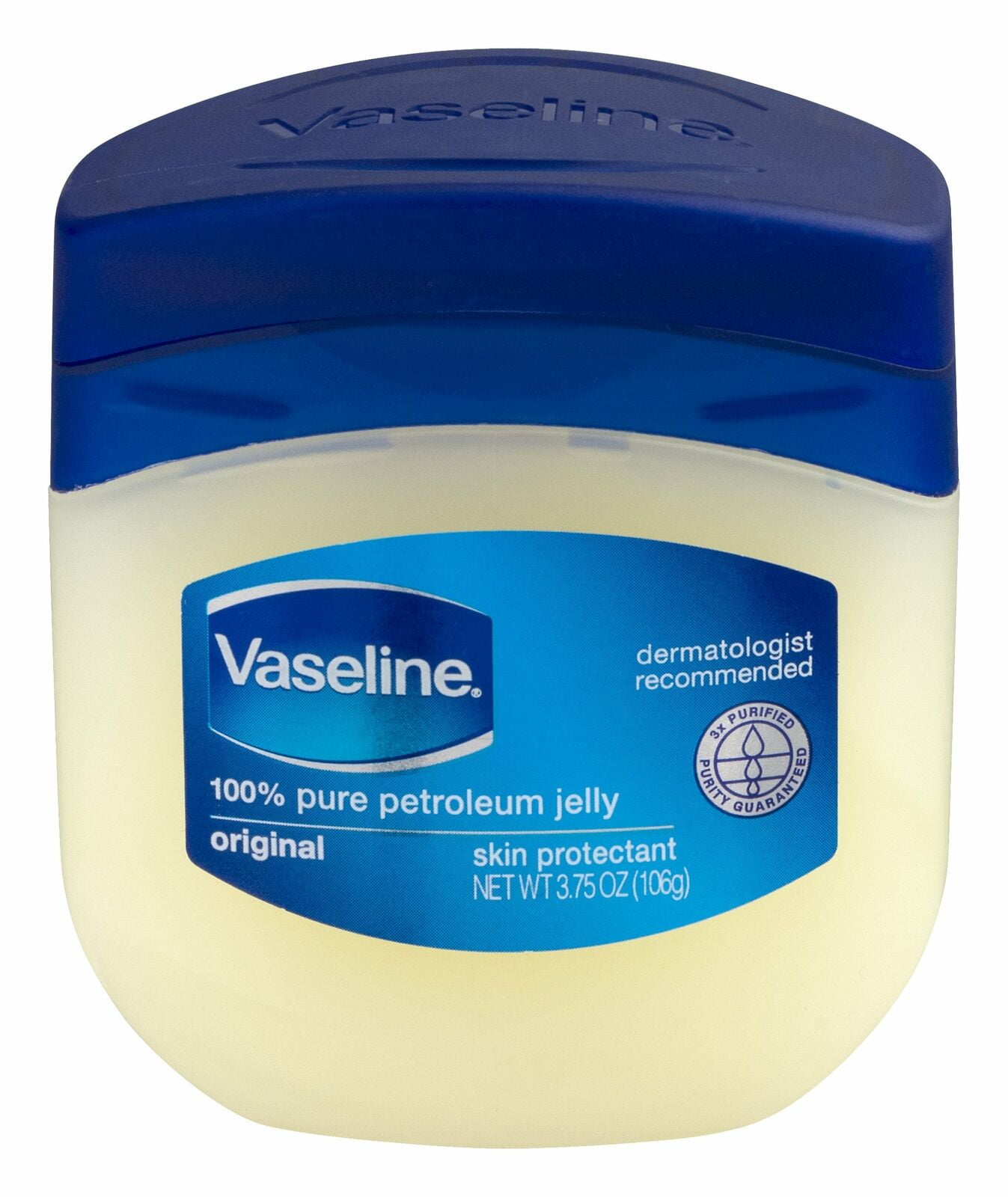 Vaseline 100% Pure Petroleum Jelly Original Skin Protectant, 3.75