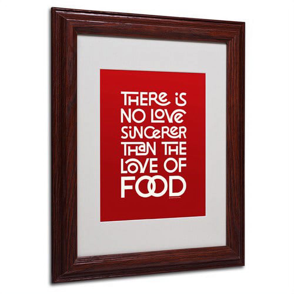 Trademark Fine Art "Sincere Love of Food II" Canvas Art by Megan Romo, Wood Frame