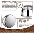thumbnail image 4 of 9 Cup Stovetop Espresso Maker Stainless Steel Moka Pot Stove Top Percolator Italian Coffee Makers Capable Mocha Greca Machine Cafe Classic Induction Cookers for Home and Camping 450ml 15oz, 4 of 8