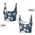 thumbnail image 5 of Lsque Lilies Flowers Printed Women'S Sports Bra, Compression, Moisture Wicking, High-Impact Sports Bra For Women,Supportive sports bra-Large, 5 of 9