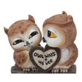 thumbnail image 5 of Statue de Couple de Hibou s'Embrassant à la Saint-Valentin, Ensemble de 2 Pcs avec Signe Cœur, 5 of 5