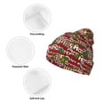 thumbnail image 3 of Lsque Red Houses Pattern Knitted Beanie, Unisex Winter Hat, Knit Hat Winter Beanies Thick Fisherman Beanies Cuffed Plain Skull Caps, 3 of 6