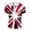 a-164White46, variant on Mens Short Sleeve Polo Shirt With Union Jack Print Half Zip Collar Contrast Trim Slim Fit Breathable For Patriotic Events Sports Casual Summer Wear Versatile Top
