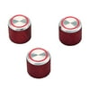 3 Pieces Dome Volume Control Knobs for Bass Guitar Red