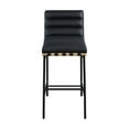thumbnail image 7 of Meridian Furniture Vegan Leather Bar Stool, Black, 7 of 7