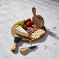 thumbnail image 5 of Tabletops Gallery 5-Piece Acacia Wood Cheese Serving Board Set with Knives, 5 of 11