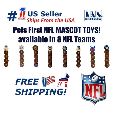Pets First NFL Detroit Lions Mascot Dog Toy - Licensed soft plush poly-filled with 5 SQUEAKERS