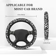 thumbnail image 3 of Vsdgher Leopard And Zebra 2 Pattern Elastic Car Steering Wheel Cover,Car Wheel Cover Protector Car Accessory for Steering Wheel with a Diameter of 14.5"-15", 3 of 6