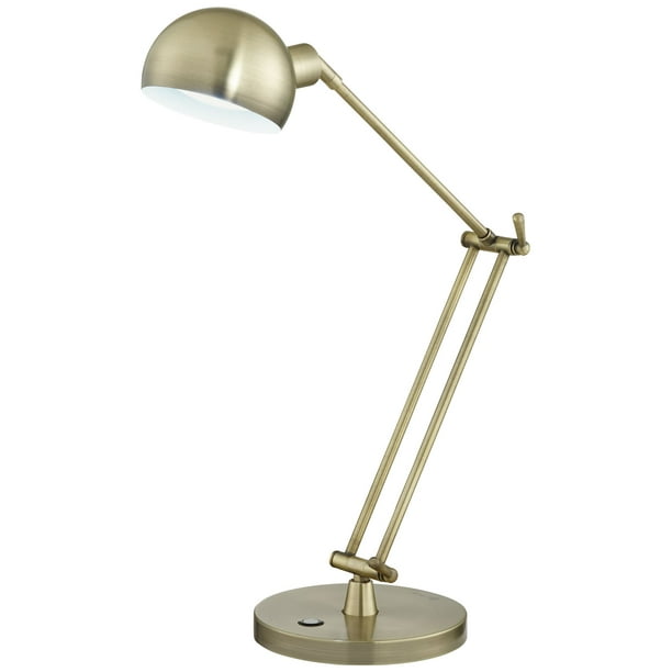 Ott Lite Ottlite Refine Led Antique Brass Desk Lamp Walmart Com