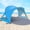 Skyblue, variant on 3-Person Portable Pop-up Beach Tent & Sun Shelter, UPF 50+ UV Protection with Dual Zippered Doors & Mesh Windows, Easy Setup Lightweight Beach Shade Canopy for Family Days, Camping, Fishing & Picnics