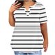 thumbnail image 1 of Plus Size Mujeres Blusas Cuello en V Casual Suelto Verano Blusa de Manga Corta para el Uso Diario Y Casual, 1 of 5