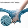 thumbnail image 6 of Green Essen 8 Piece Bath Towel Set Bath Sheet 600 GSM Oversized Thick Bath Shower Towels 35"x 70"- Soft Cozy-Absorbent-Quick Dry-Assorted-Multi-Purpose Hotel Large Microfiber Bathroom Towels Turquoise, 6 of 8