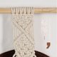 thumbnail image 4 of Nvzi Perchas de macramé para sombreros, perchero boho para colgar en la pared,organizador de almacenamiento para sombreros de ala ancha, 66,9 x 17,7 pulgadas, color blanco, 4 of 4