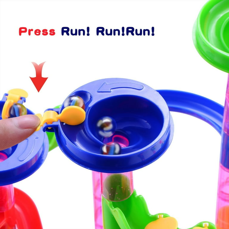 Gifts2U Marble Run Toy 130Pcs Educational Construction Maze Block