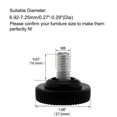 thumbnail image 2 of M8 x 20 x 30mm Furniture Leveling Feet Adjustable Leveler Pad for Chair Leg 8pcs, 2 of 6