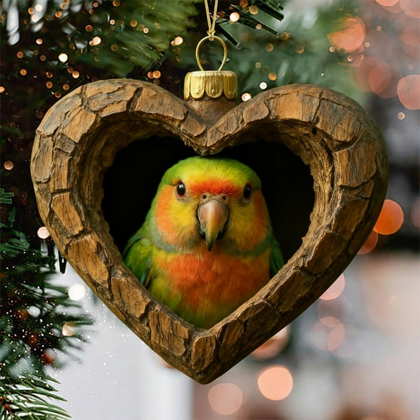 Estampado de Animales Navideños Acrílicos Colgantes, Regalo de Navidad para Familiares y Compañeros, Decoración para Árbol de Navidad.