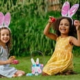 thumbnail image 6 of Easter Basket Cute Basket Decorative Bunny Basket With Bow For Easter Eggs Gift Giving Baskets For Gifts Empty, 6 of 6